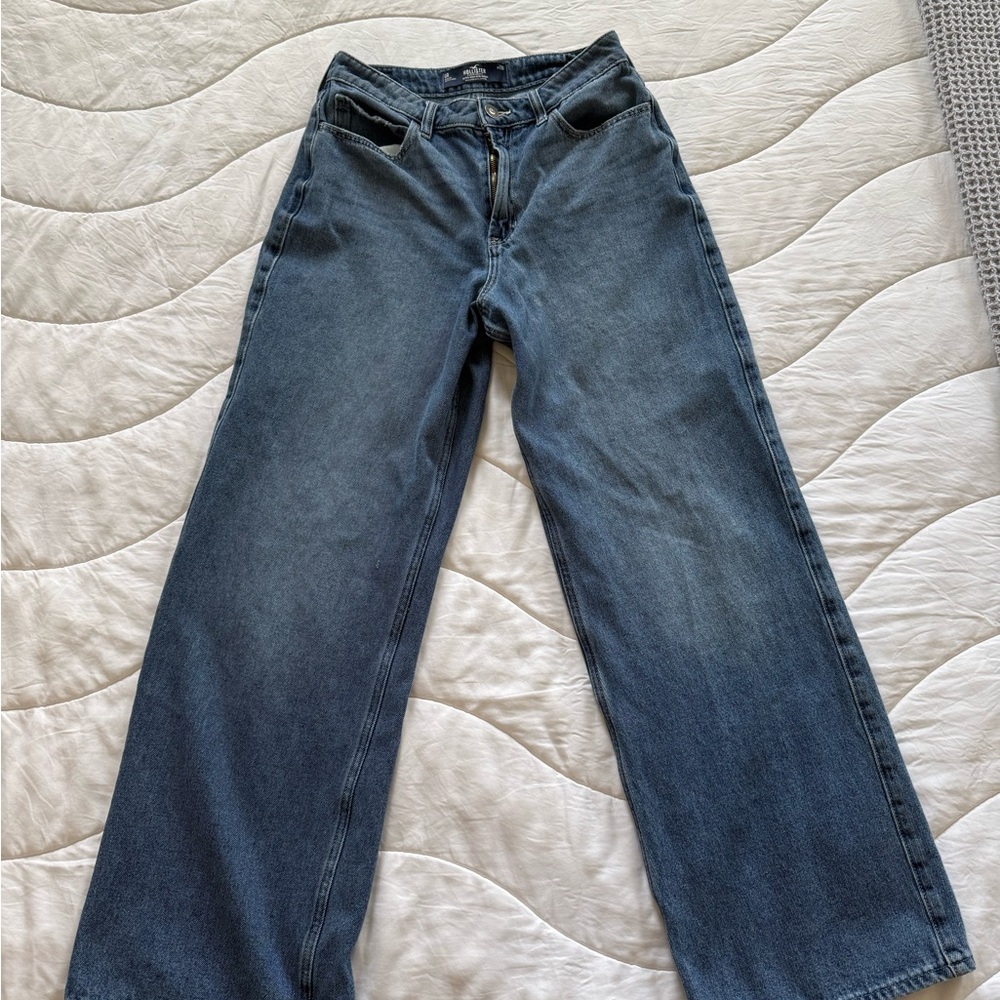 Hollister Relaxed Fit Dark Blue Jeans